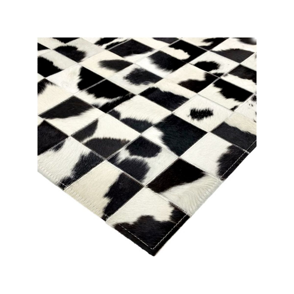 Tapete Couro 150x200 10A Preto/Branco - Imagem 3