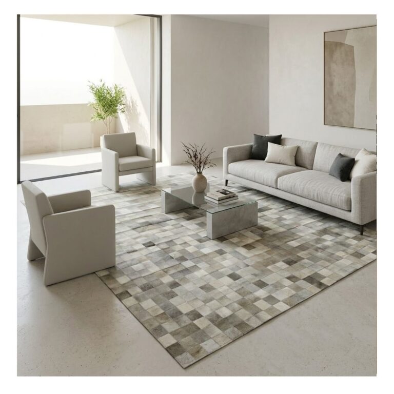 Tapete Couro 300x400 Alcoa10 Gris Grey Claro