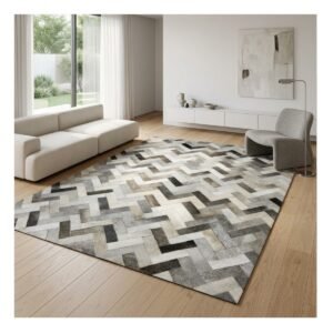 15182386484 Couro Chevron Roya Gris Grey A5b15d