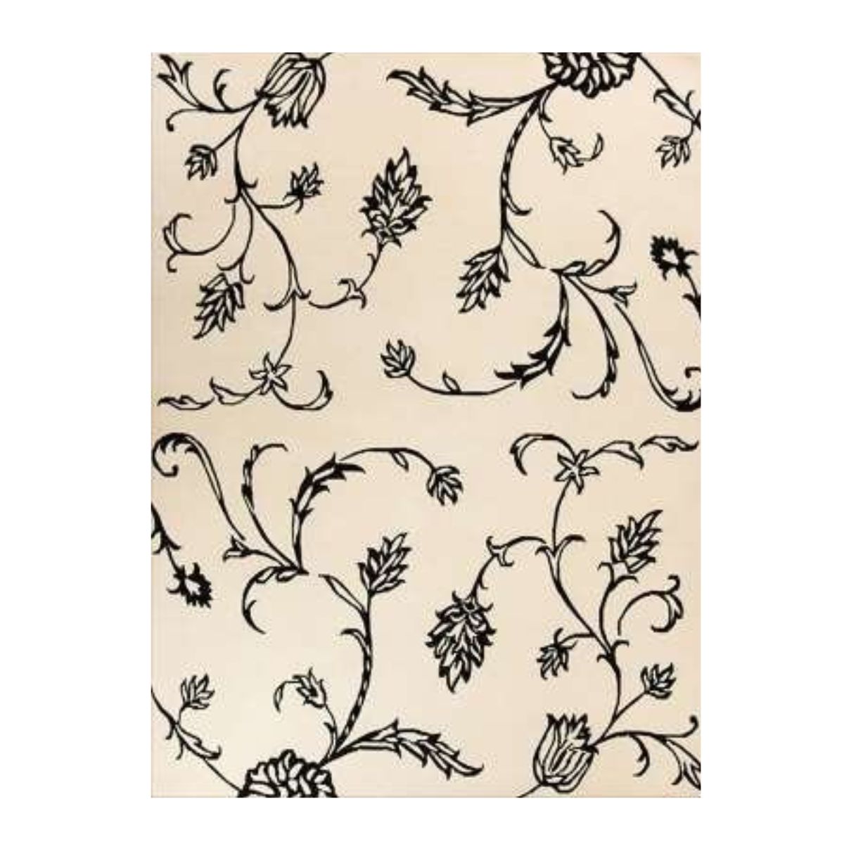 Tapete Arabesco 196X292 3-white/Black - Imagem 2