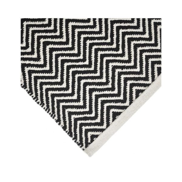 Tapete Kilim Cotton 100x150 CK01 black white — foto 3