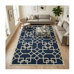 Tapete Kilim Geo 200x250 blue 01 66090