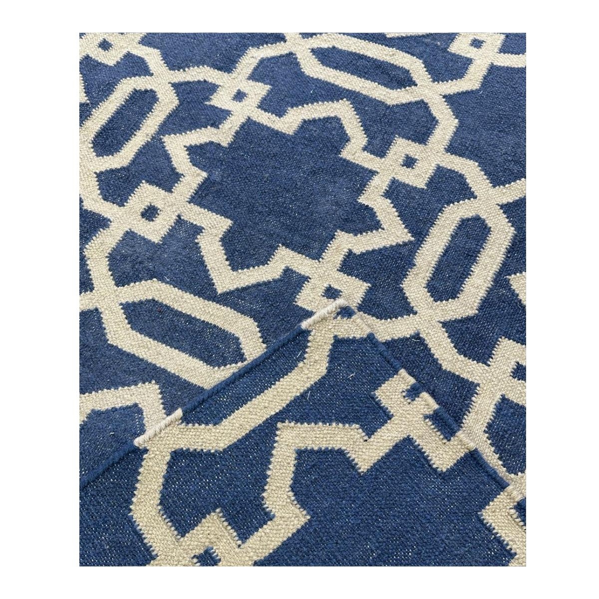 Tapete Kilim Geo 300x400 blue 08 66691 - Imagem 4