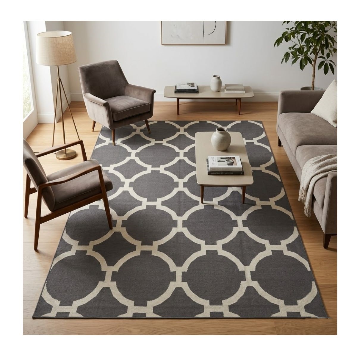 Tapete Kilim Geo 239x306 grey 66869
