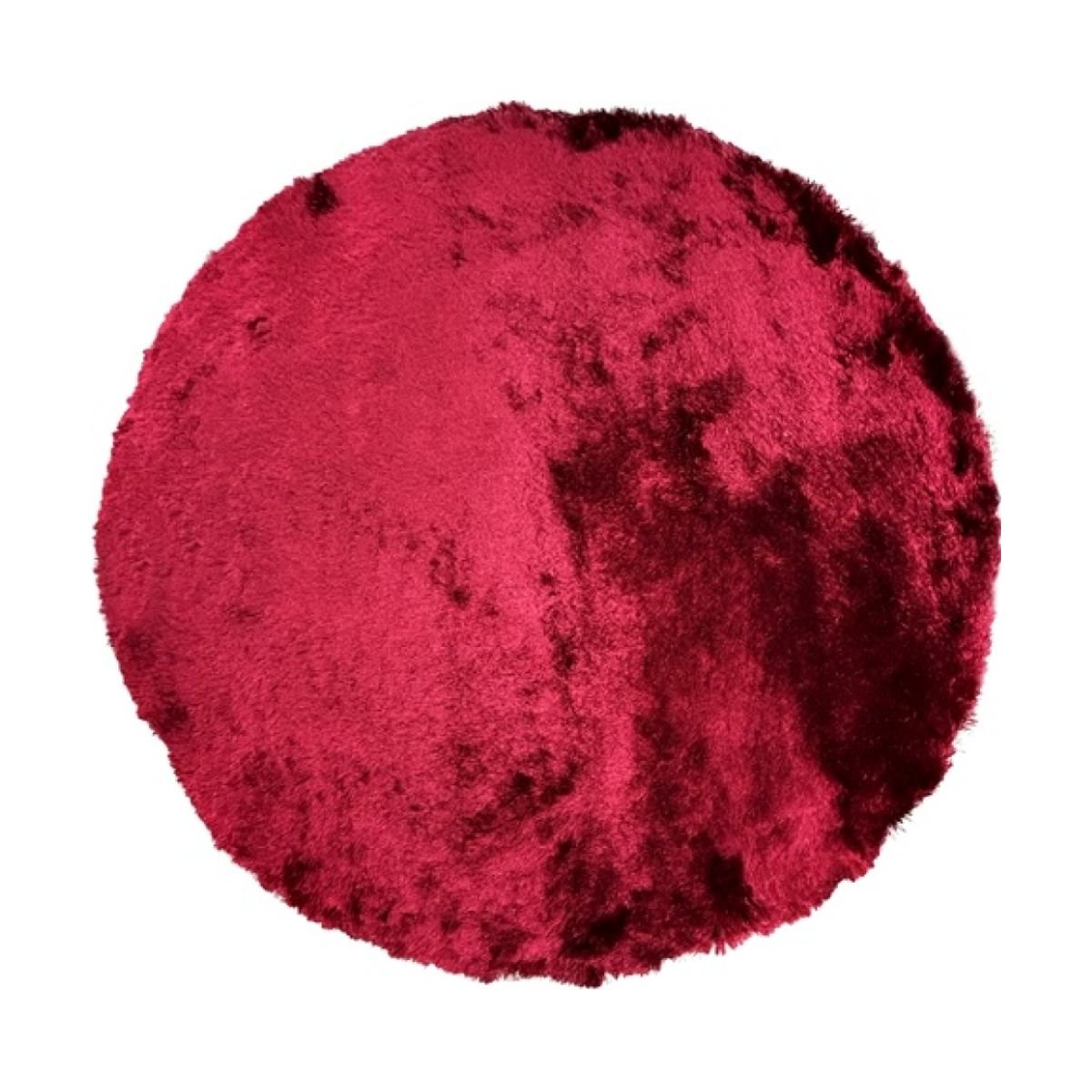 Tapete Fashion Silk Shaggy 150 Redondo Cereja - Imagem 2