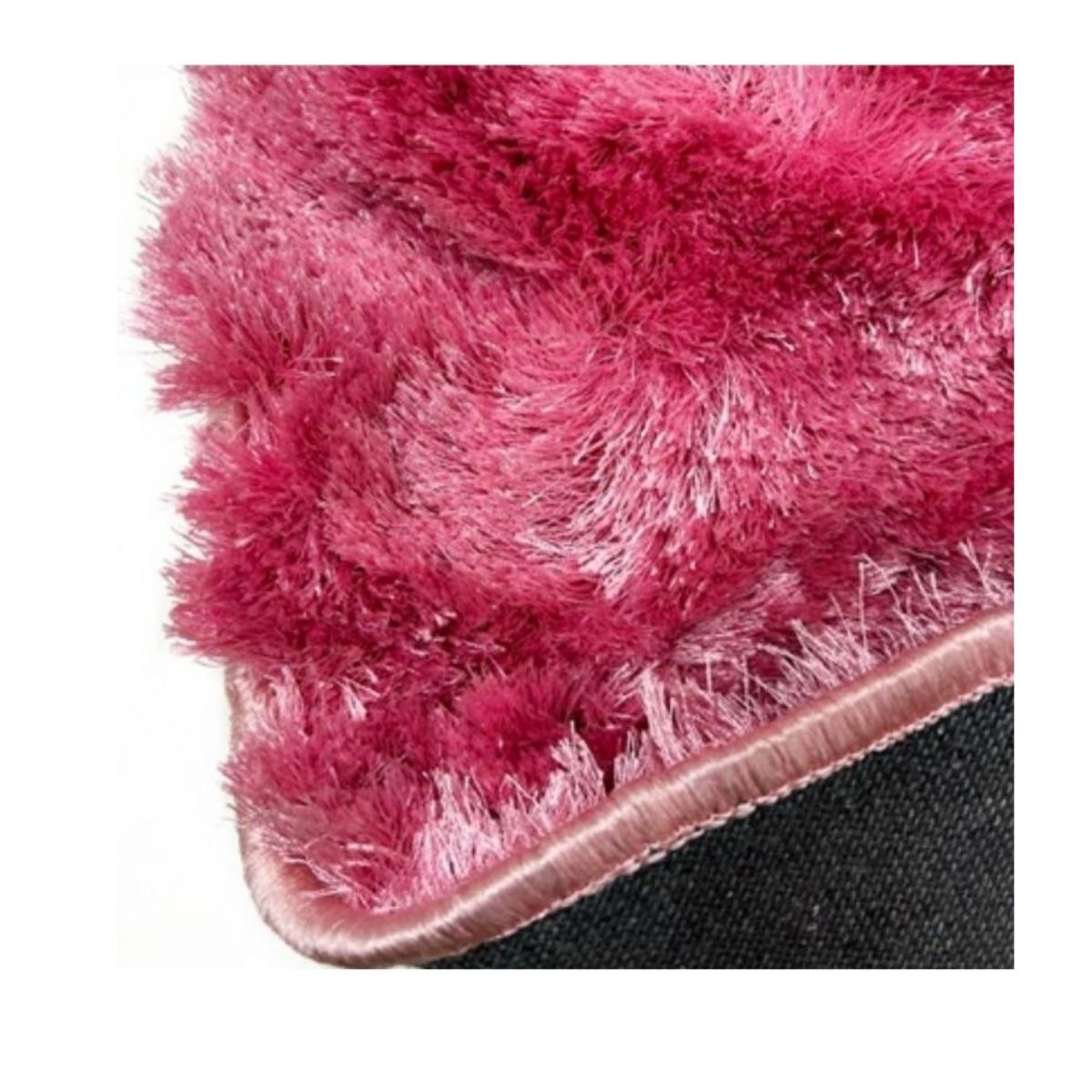 Tapete Silk Shaggy 150 Redondo 13 Pink - Imagem 3