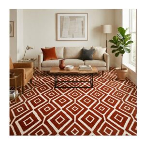 Tapete Kilim Geo 204x245 terracota 71753