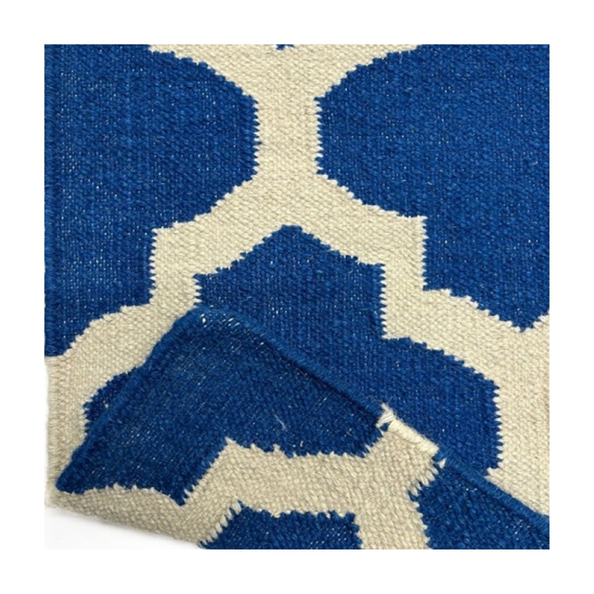 Tapete kilim two tone 157x247 58004 azul - Imagem 3
