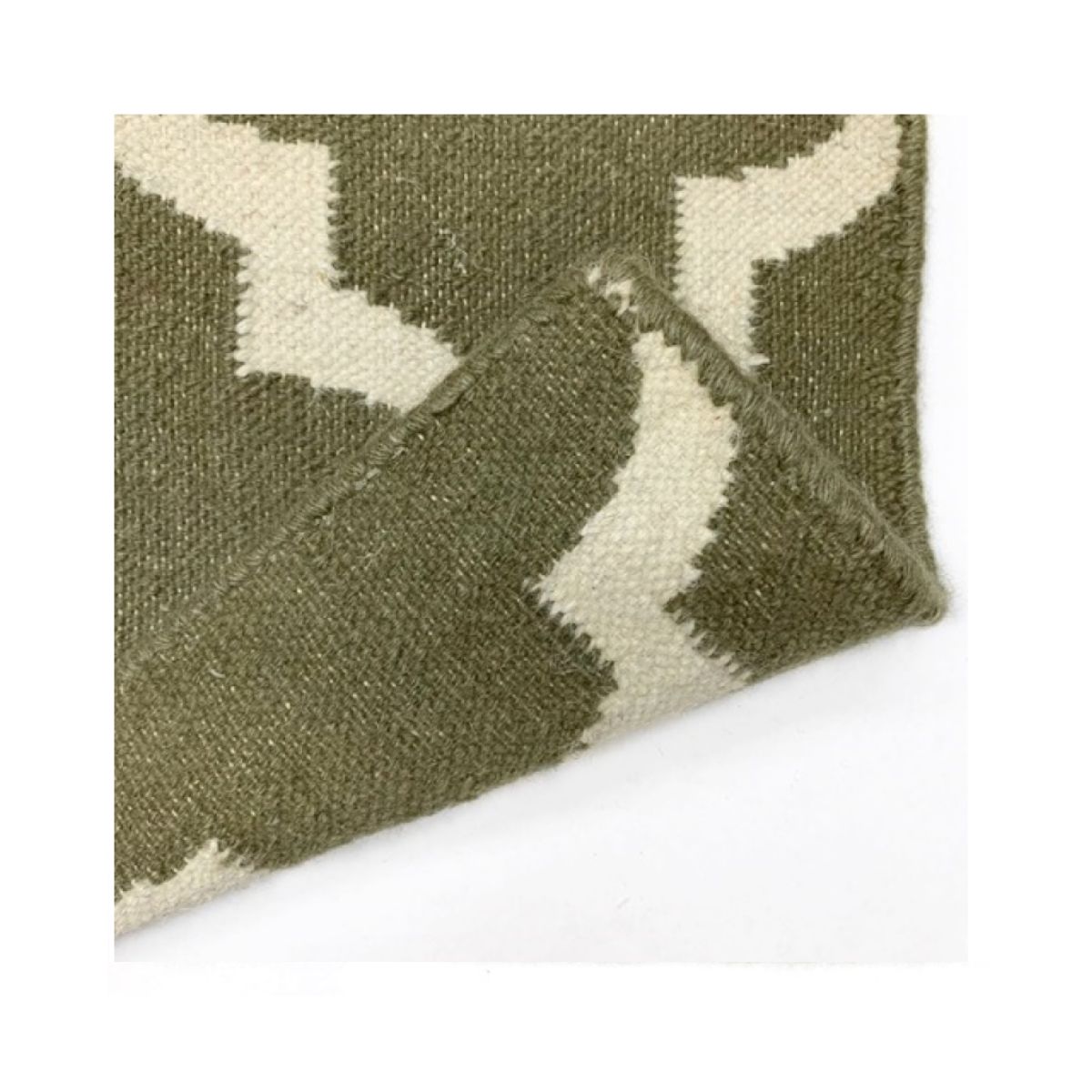 Tapete Kilim Two tone 151x242 Verde - Imagem 4