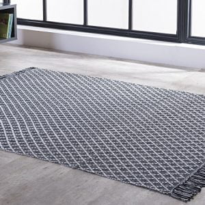 Tapete Kilim Adalli 150x200 Preto/Unico