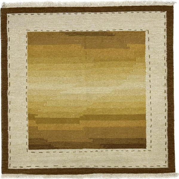 Tapete Kilim Banares 150X155 1462 amarelo/cru