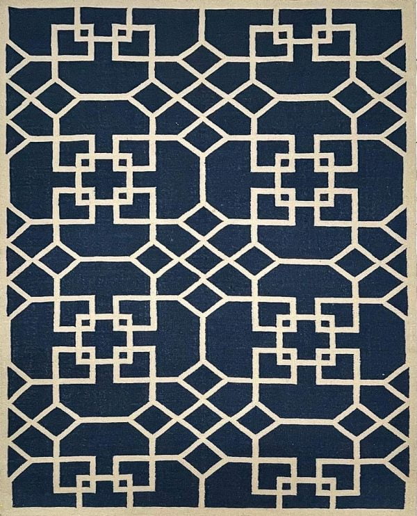 Tapete Kilim Geo 200x250 blue 01 66090