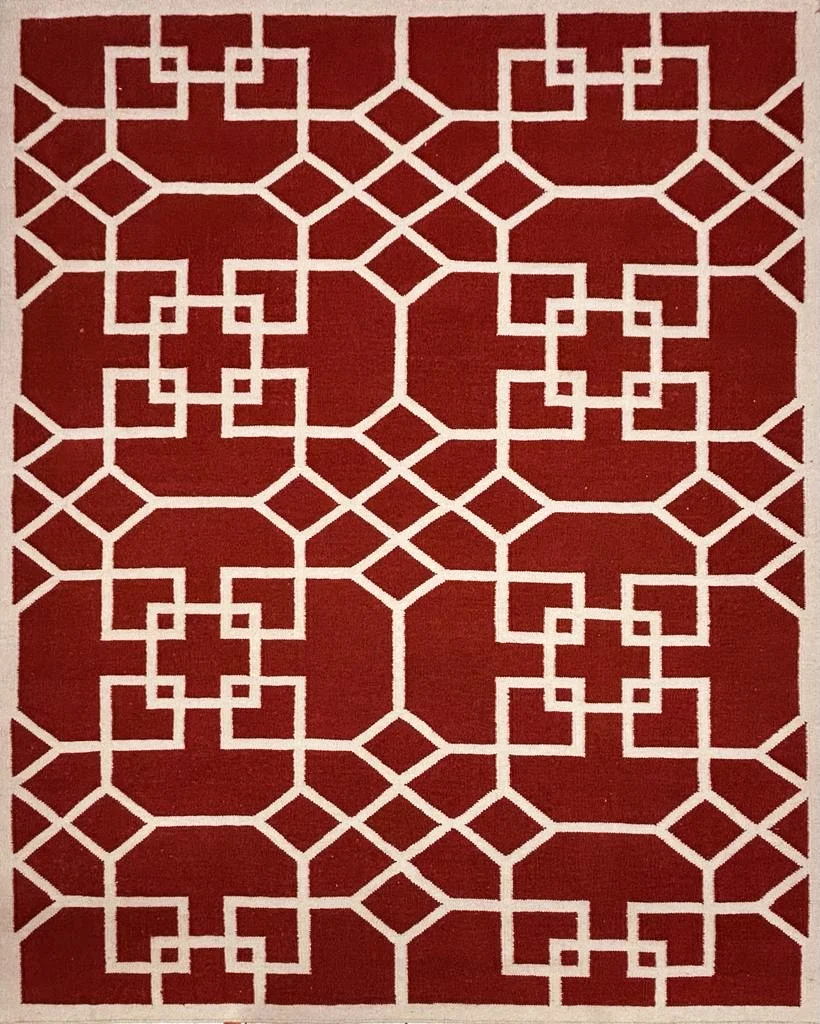 Tapete Kilim Geo red 204x250