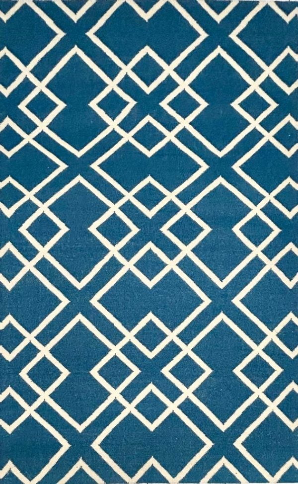 Tapete Kilim Two tone 153x244 blue