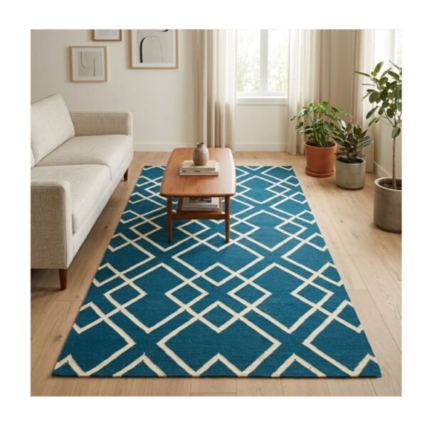 Tapete Kilim Two tone 153x244 blue