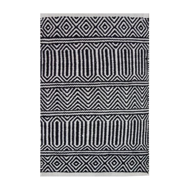 Tapete Kilim Anand 60x90 Preto Unico — foto 2