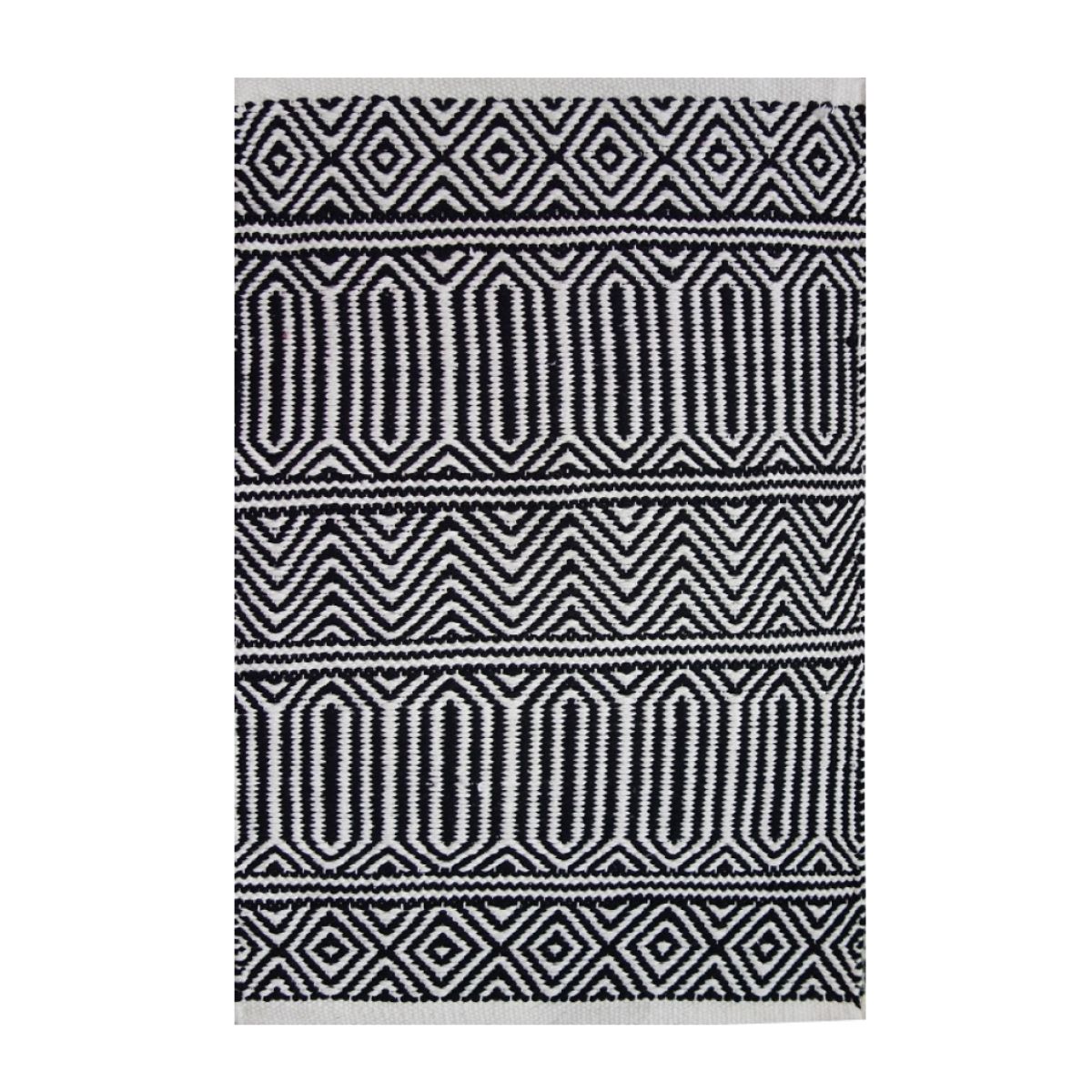 Tapete Kilim Anand 60x90 Preto Unico - Imagem 2