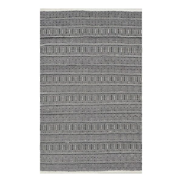 Tapete Kilim Anand 200x250 Preto Unico — foto 2
