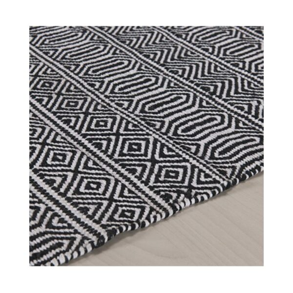 Tapete Kilim Anand 200x250 Preto Unico — foto 3
