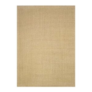 Textura de tecido bege em linho com padrão de grade suave e iluminação uniforme.