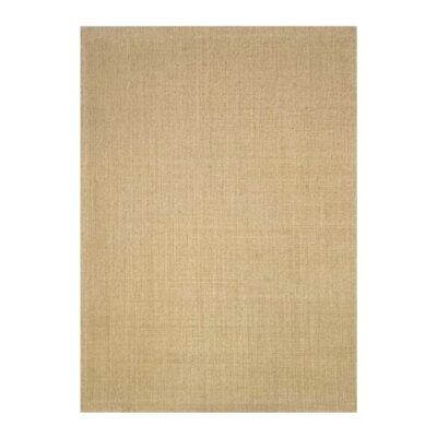 Textura de tecido bege em linho com padrão de grade suave e iluminação uniforme.