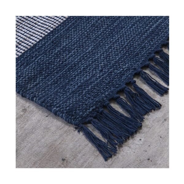 Tapete Kilim Mallani 200x250 Dupla Face Azul — foto 3