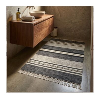 Tapete Kilim Raipur 60×90 Cinza Unico
