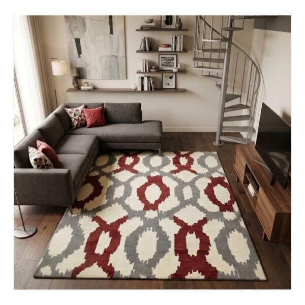 Tapete Xian Jacquard 200x250 ikat marsala