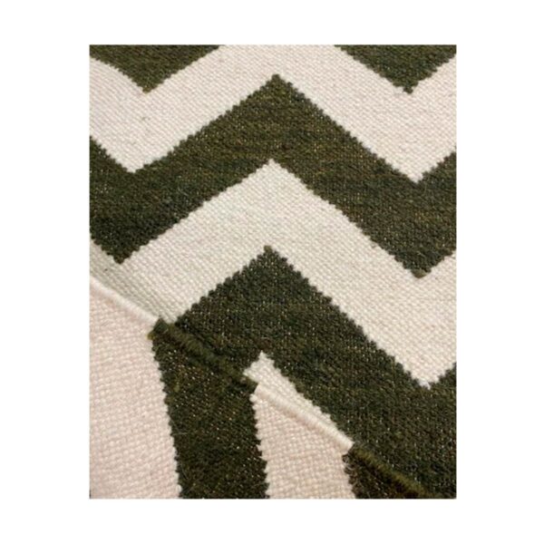 Tapete Kilim Two Tone 183x290 chevron green — foto 3
