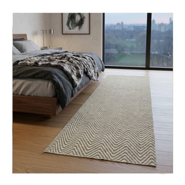 Tapete Kilim Vivaldi 70x198 Chevron Bege