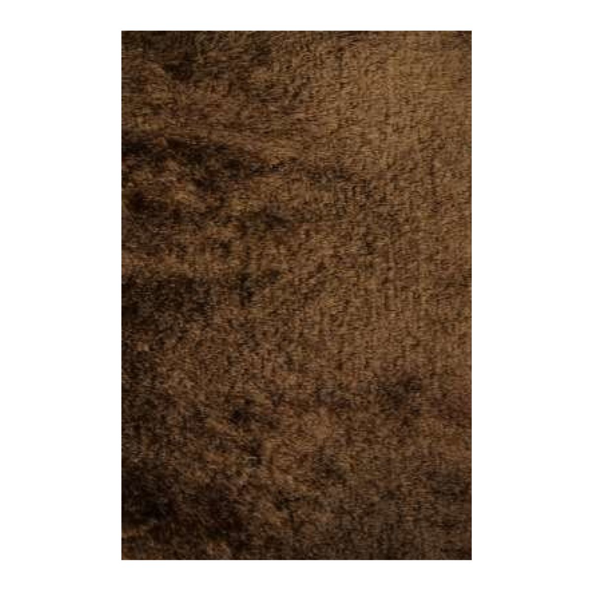 Tapete Yarn Silk Shaggy 250x350 Marrom - Imagem 2