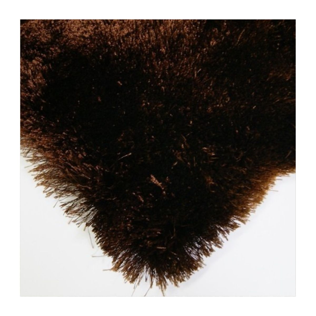 Tapete Yarn Silk Shaggy 250x350 Marrom - Imagem 3
