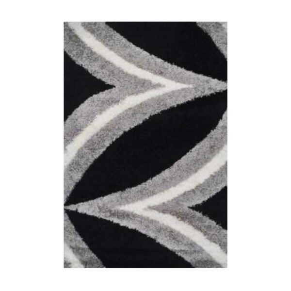Tapete Shaggy Drawn 100x140 SS304 Black Silver — foto 2