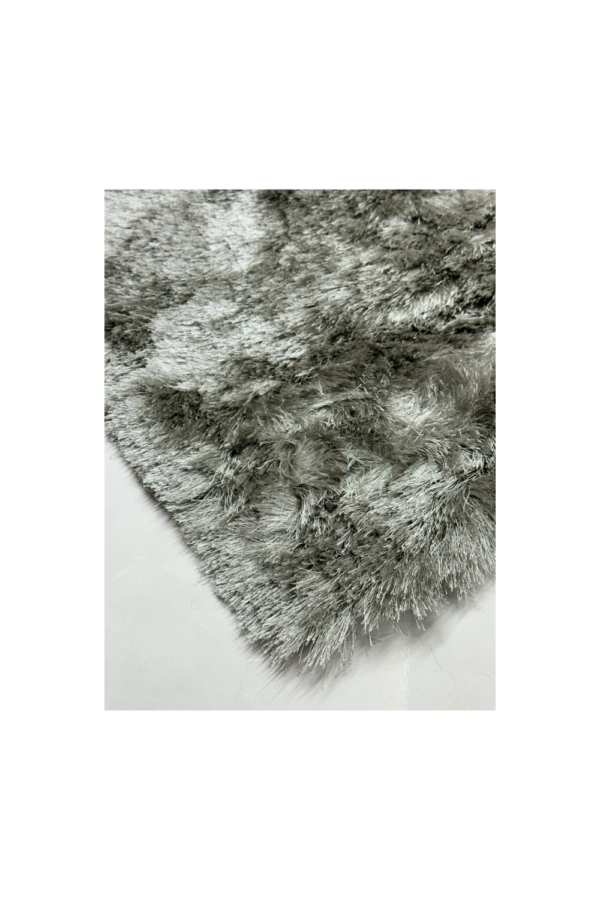 Tapete Fashion Silk Shaggy 140x200 Prata A7 - Image 2