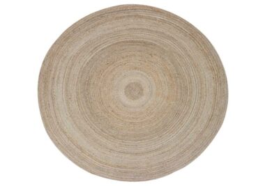 Tapete Circular Artesanal De Tons Naturais Para Decoracao Aconchegante