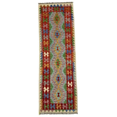 Tapete Kilim Vibrante Artesanato Com Geometria E Cores Vibrantes