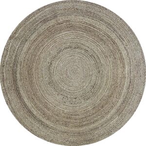 Tapete Redondo Rustico De Fibra Natural Para Decoracao Versatil