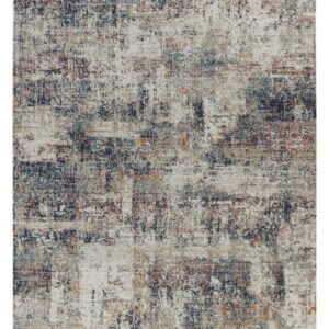 Tapete Vintage Texturizado Em Tons De Cinza Azul E Laranja Desgastado