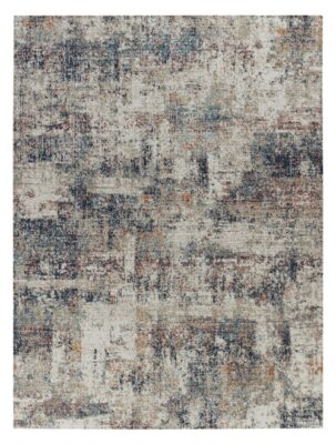 Tapete Vintage Texturizado Em Tons De Cinza Azul E Laranja Desgastado