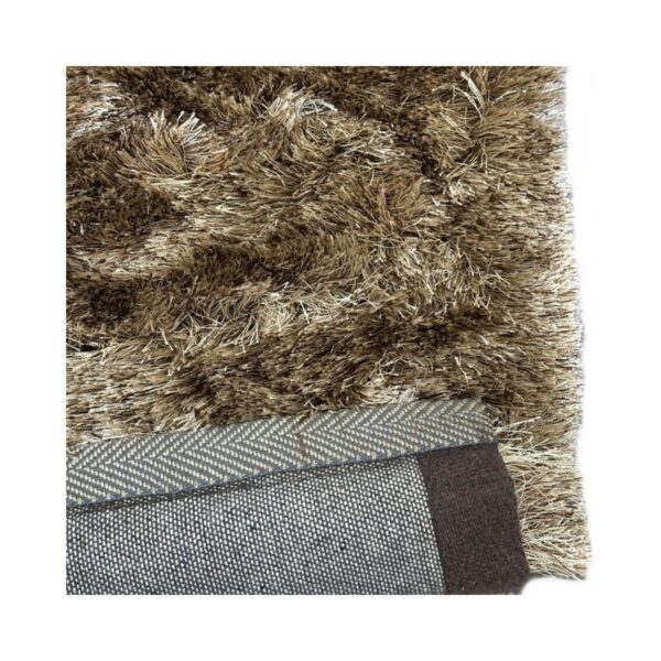 Tapete Fashion Silk Shaggy 240x250 Marrom - Imagem 3
