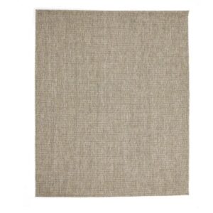 Amostra de tecido bege de alta qualidade com textura em grid para decoração e design de interiores.