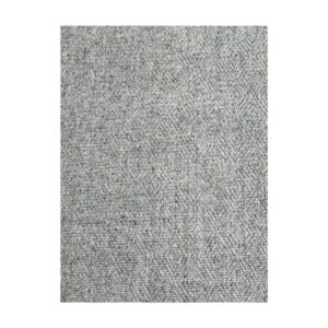 Tecido cinza neutro de alta qualidade com padrão herringbone sofisticado.