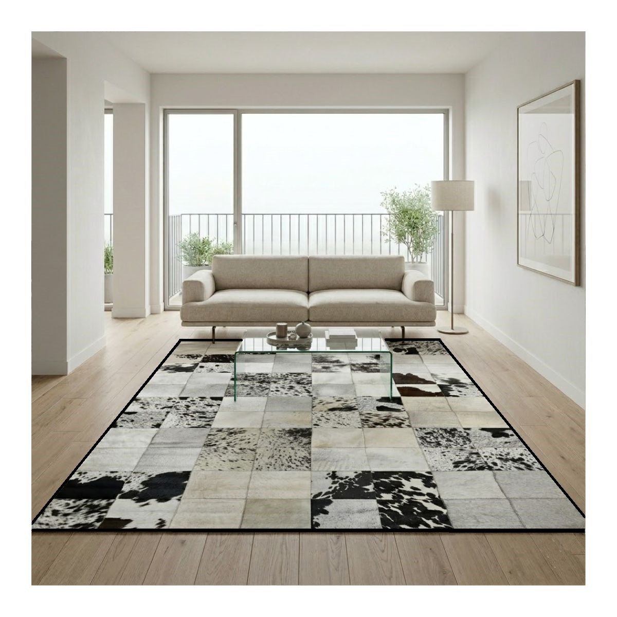 Tapete Couro 170×240 Malhado
