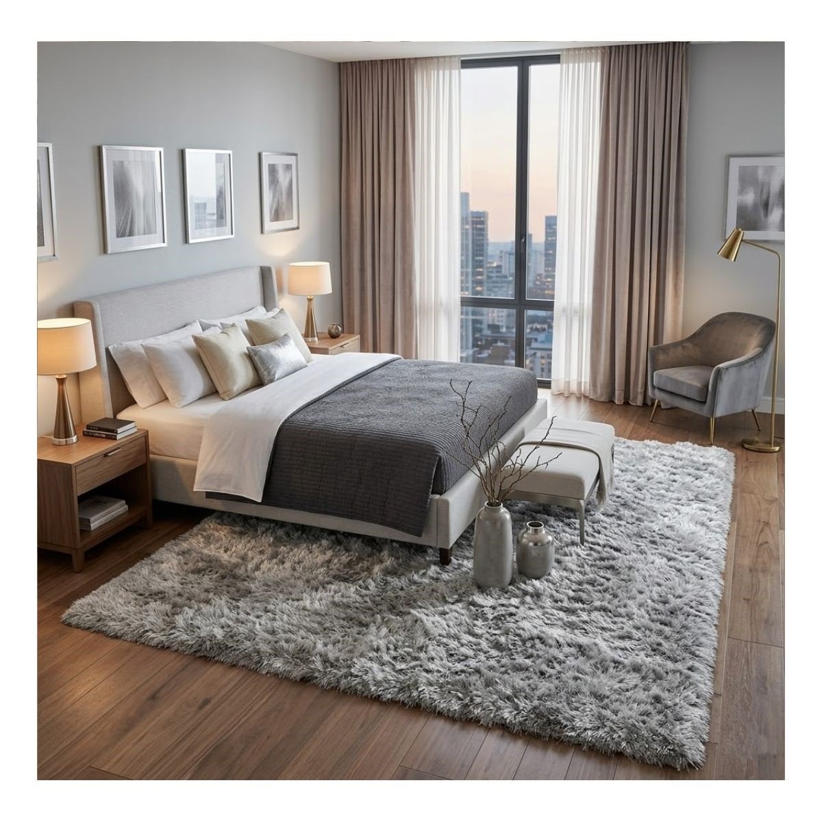 Tapete Mumbai 200×250 Cinza