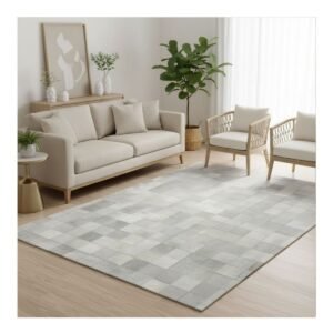 Tapete Couro 150×200 Alcoa 10 Off White