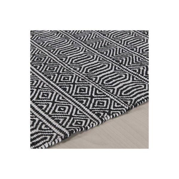 Tapete Kilim Anand 200x250 Preto Unico - Imagem 2