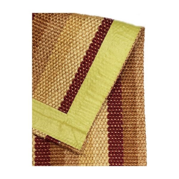 Tapete Sisal Natural 150x220 Listrado Vermelho — foto 4
