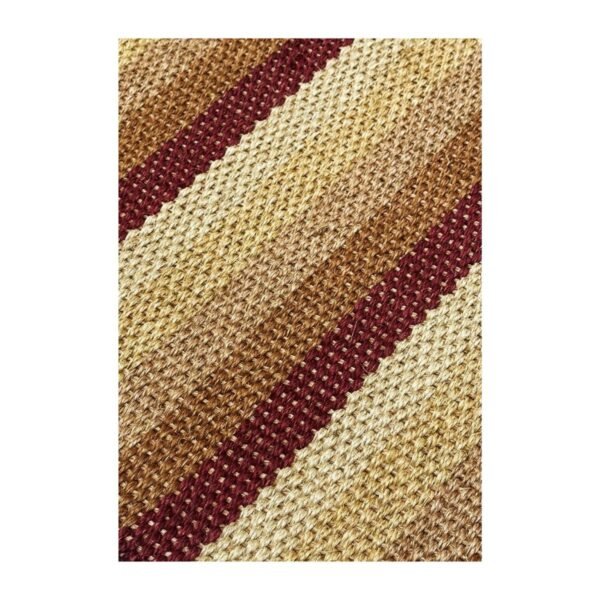 Tapete Sisal Natural 150x220 Listrado Vermelho — foto 2