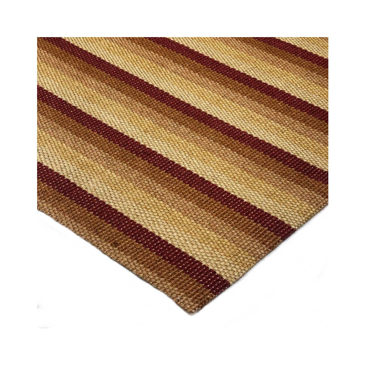 Tapete Sisal Natural 150x220 Listrado Vermelho - Imagem 3