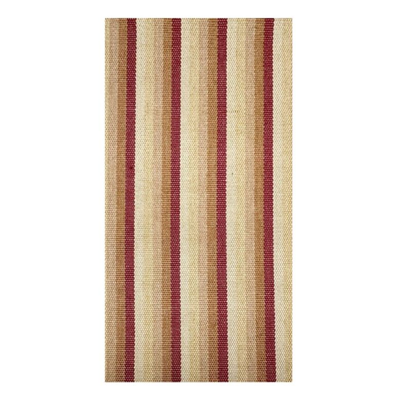 Tapete Sisal Natural 70x220 Listrado Vermelho